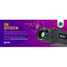 FLIR  A315  Thermal Imaging Camera  320 x 240 pixel microbolometer that detects temperature differences as small as 50 mK, for accuracy at longer distances   